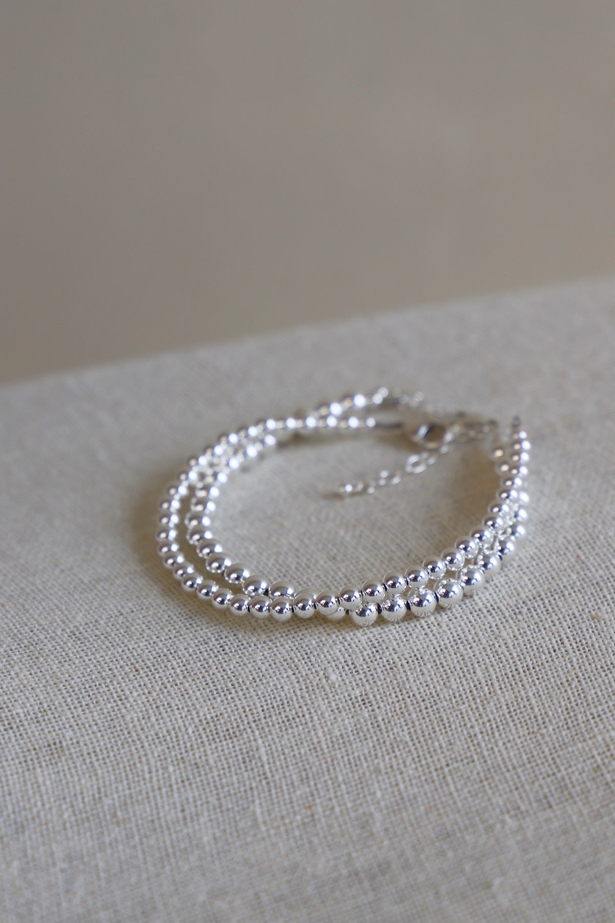 SILVER FILLED BEADED BRACELET - Concordia Style Boutique
