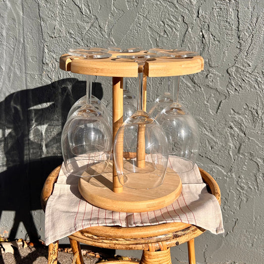 Bamboo Wine Serving Holder - Concordia Style Boutique
