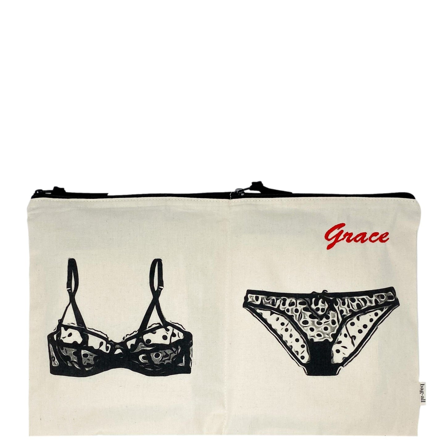 Double Lingerie Packing Pouch, Cream - Concordia Style Boutique