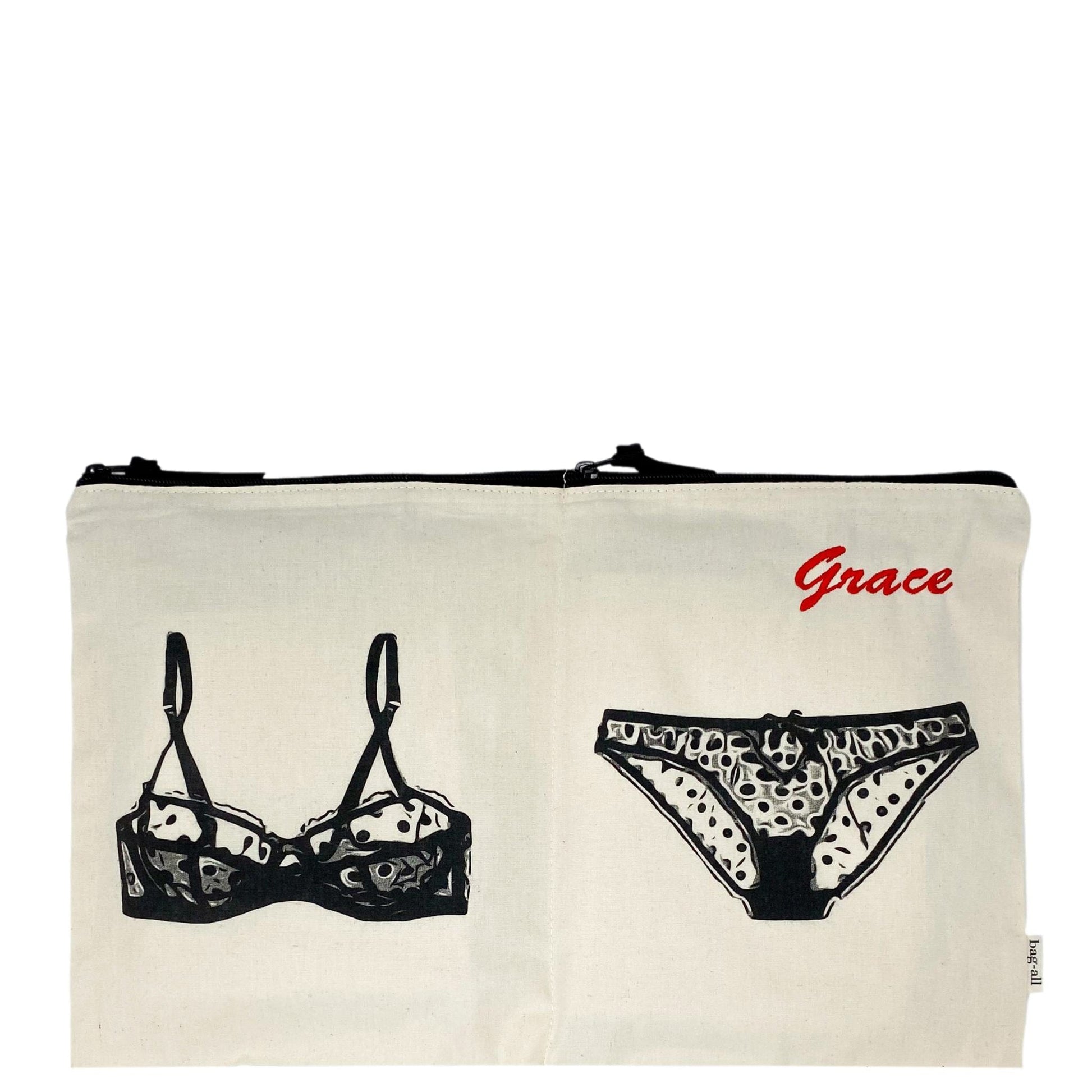 Double Lingerie Packing Pouch, Cream - Concordia Style Boutique