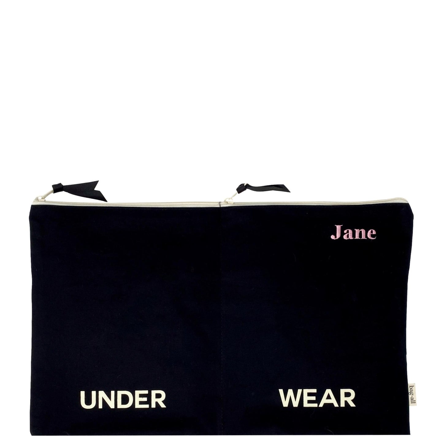 Double Lingerie Packing Pouch, Black - Concordia Style Boutique