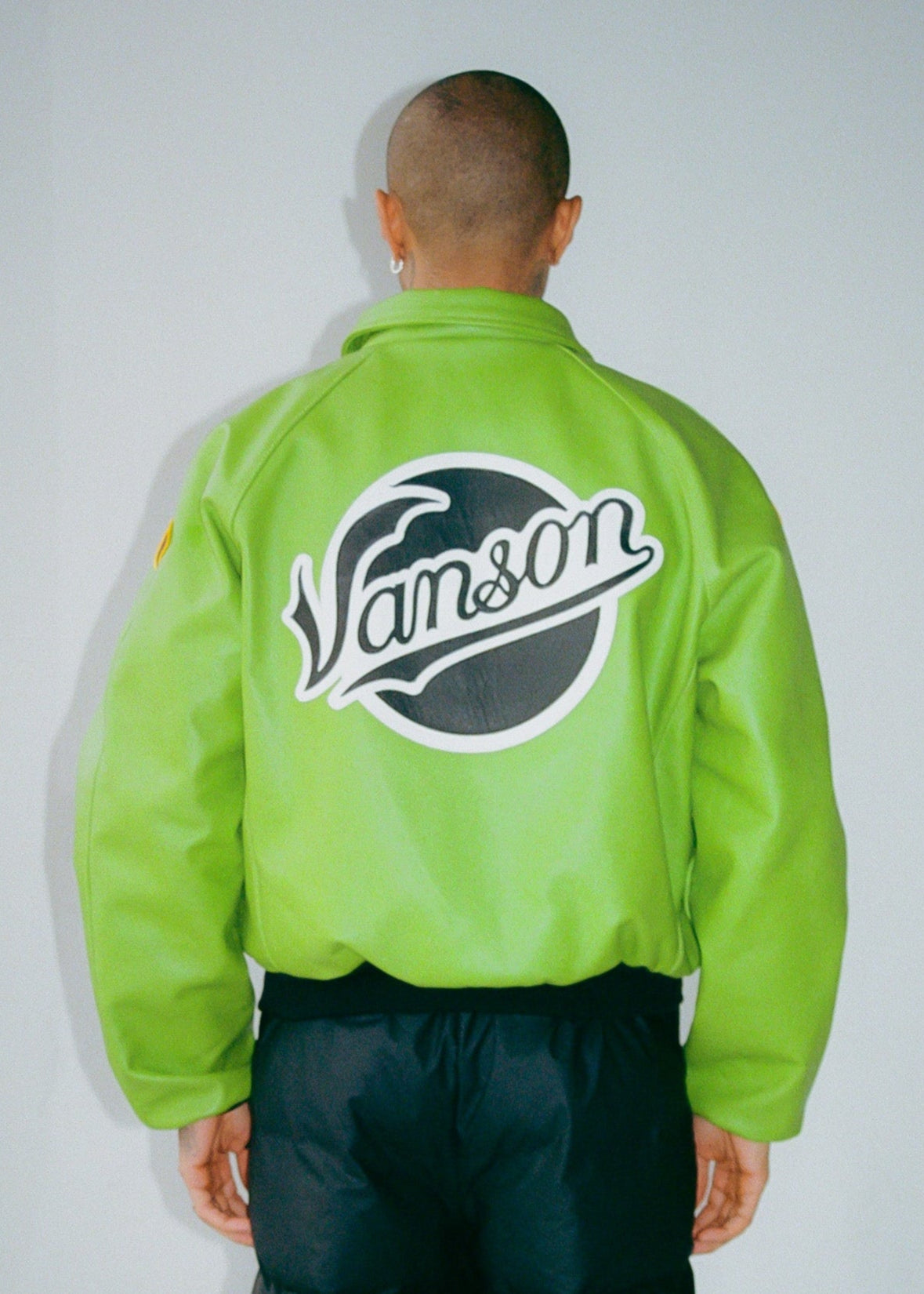 FLY GEENIUS X VANSON | BOMBER JACKET | QUEENS - KAWASAKI GREEN