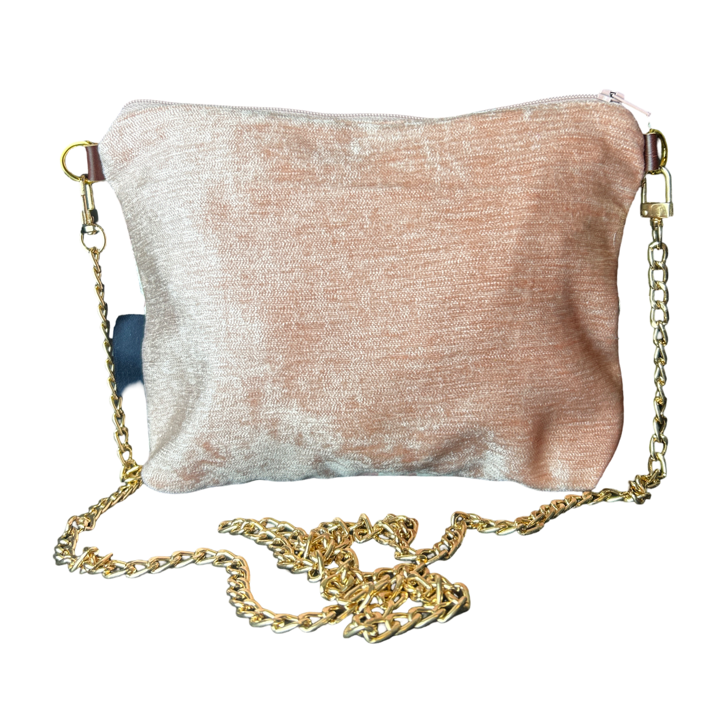 Trotter Pink Vintage Silk Scarf Crossbody Bag