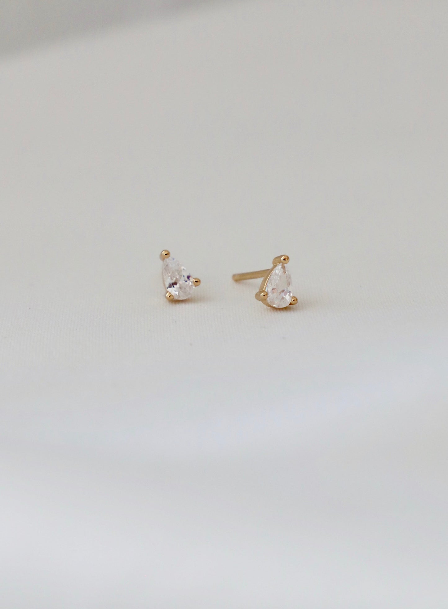 MINI TEARDROP CZ STUDS - Concordia Style Boutique