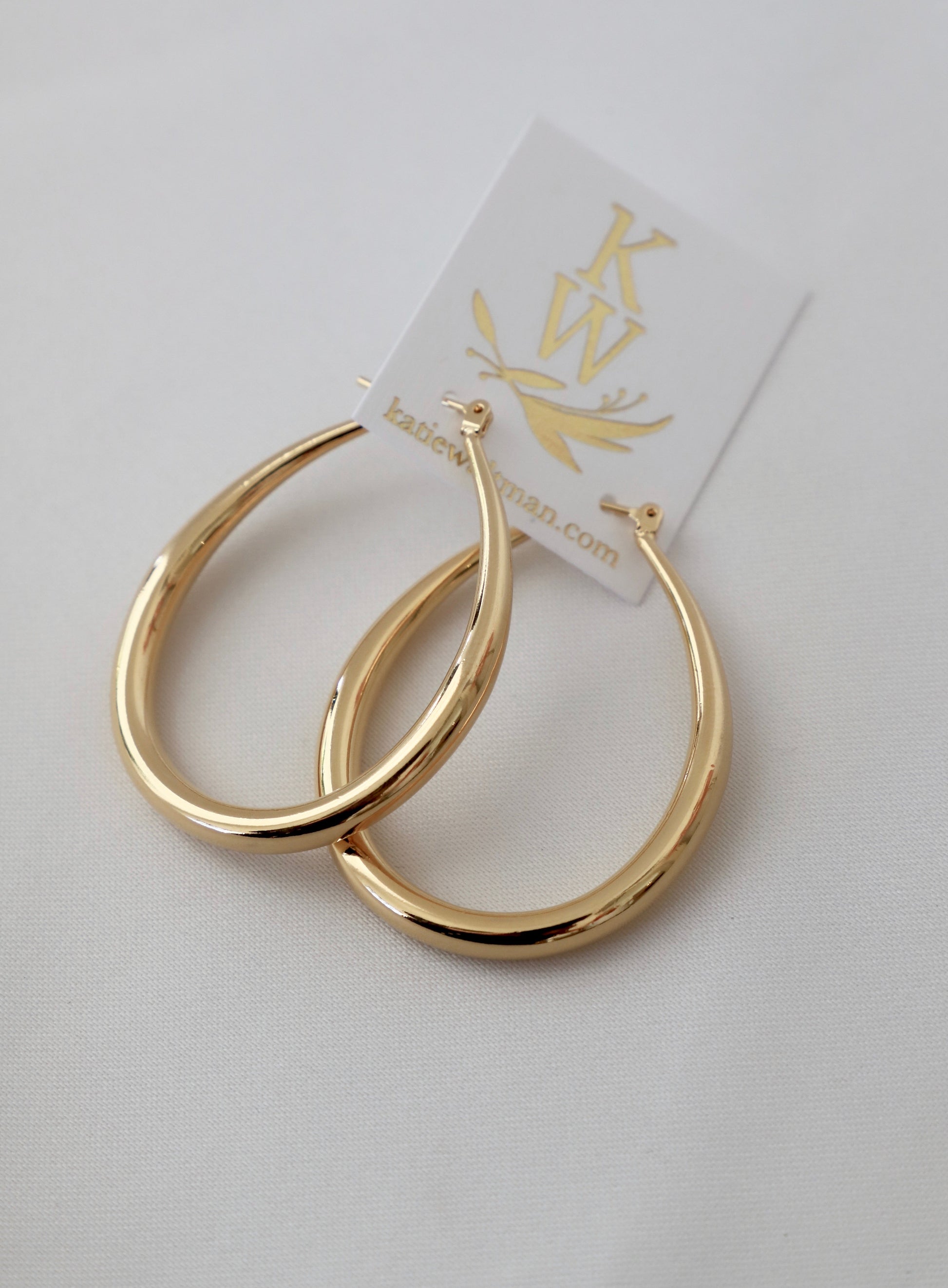 LARGE TEARDROP HOOP EARRINGS - Concordia Style Boutique