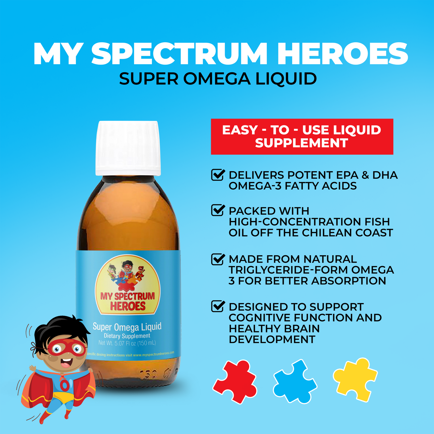Super Omega Liquid Dietary Supplement - Concordia Style Boutique