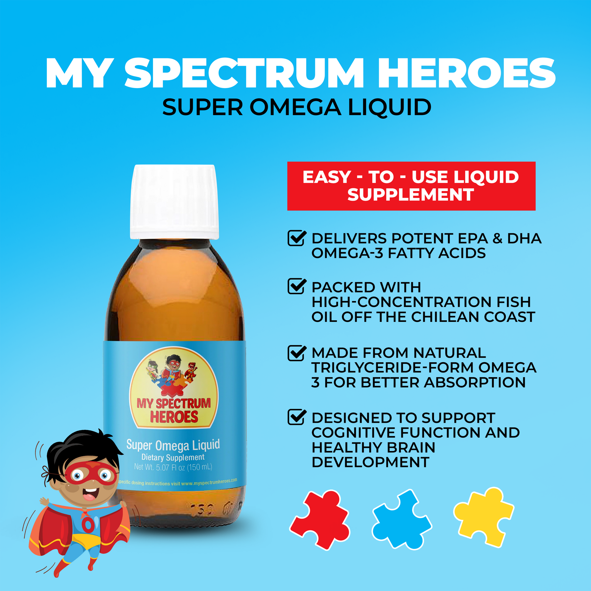 Super Omega Liquid Dietary Supplement - Concordia Style Boutique