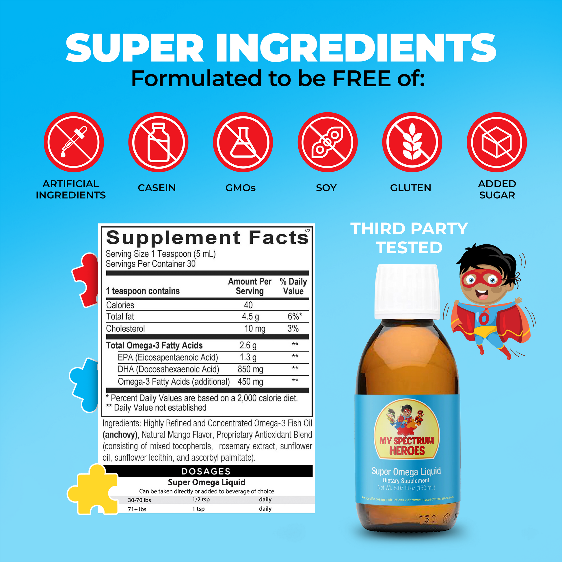 Super Omega Liquid Dietary Supplement - Concordia Style Boutique