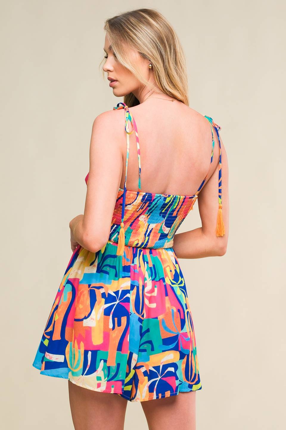 BE BLISSFULLY HAPPY WOVEN ROMPER - Concordia Style Boutique