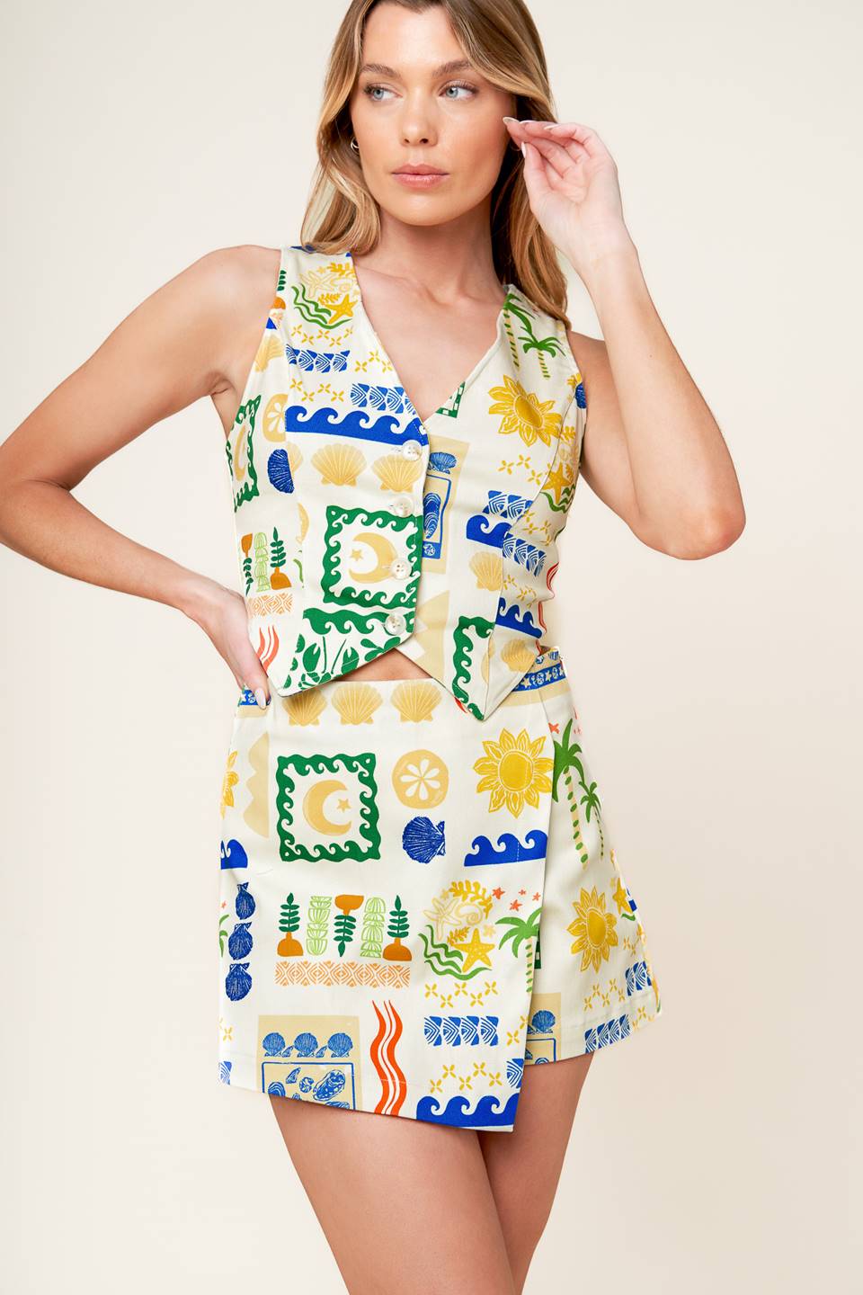 BON VOYAGE WOVEN SKORT - Concordia Style Boutique