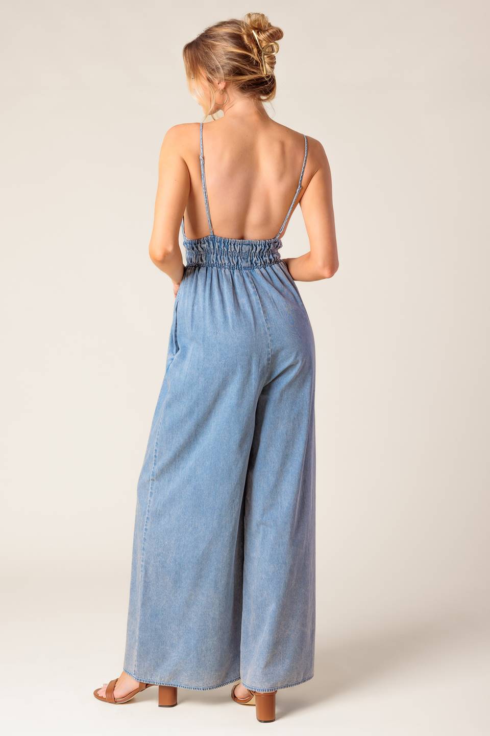 CAN'T CONVINCE ME ACID BLUE DENIM JUNPSUIT - Concordia Style Boutique