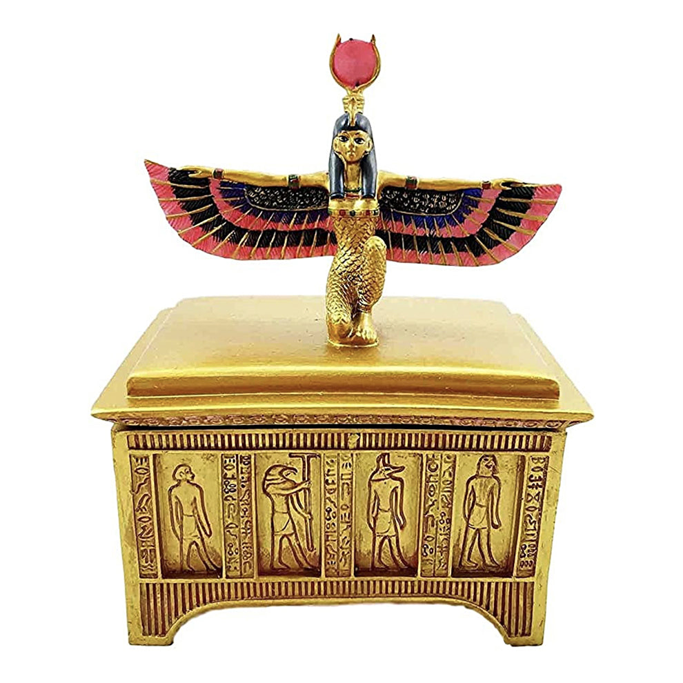 Egyptian Goddess Isis with Open Wings Trinket Box - Concordia Style Boutique