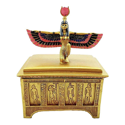 Egyptian Goddess Isis with Open Wings Trinket Box - Concordia Style Boutique