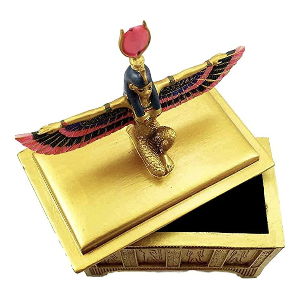 Egyptian Goddess Isis with Open Wings Trinket Box - Concordia Style Boutique