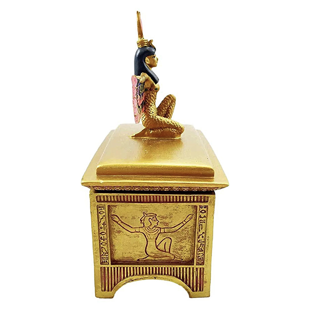 Egyptian Goddess Isis with Open Wings Trinket Box - Concordia Style Boutique