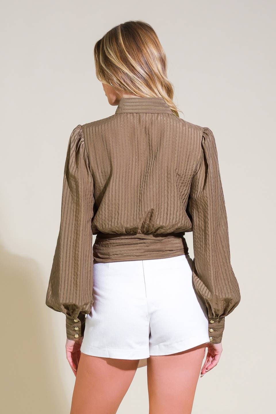 BEHIND THE GRIN WOVEN TOP - Concordia Style Boutique