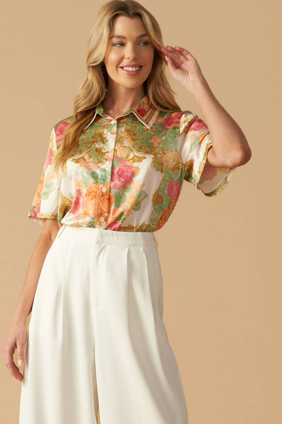 ALL EYES ON ME WOVEN TOP - Concordia Style Boutique