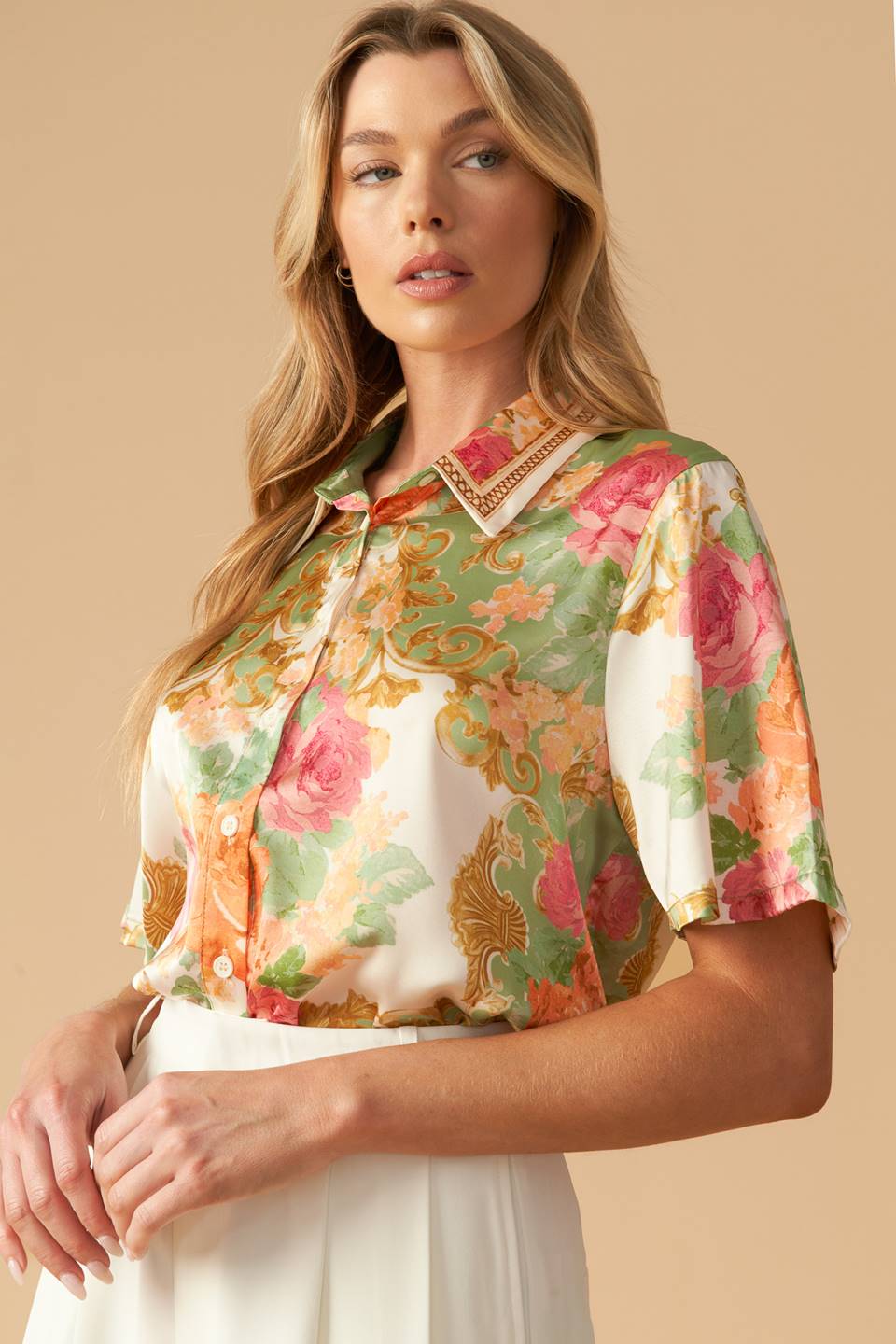 ALL EYES ON ME WOVEN TOP - Concordia Style Boutique