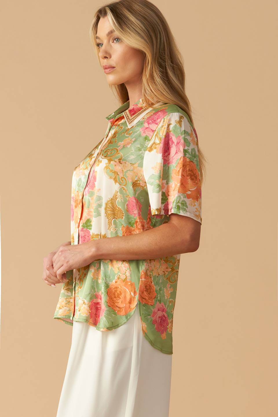 ALL EYES ON ME WOVEN TOP - Concordia Style Boutique