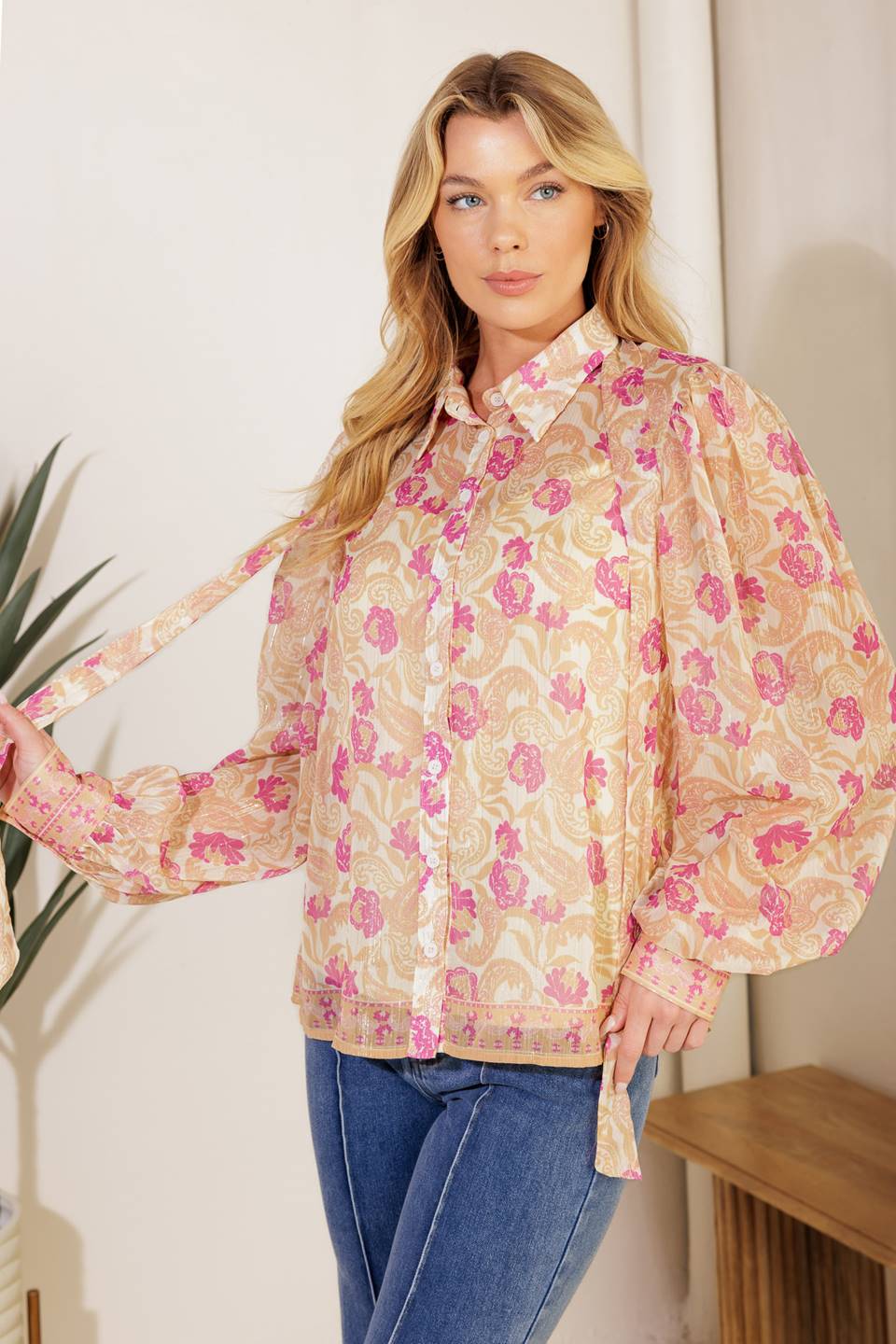 AGAINST THE ODDS WOVEN TOP - Concordia Style Boutique