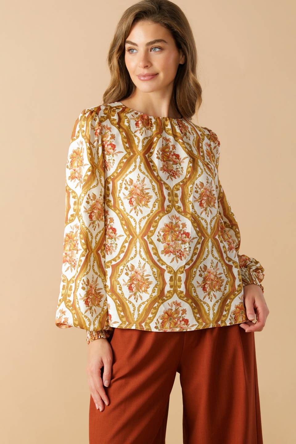 BE BETTER IVORY WOVEN TOP - Concordia Style Boutique