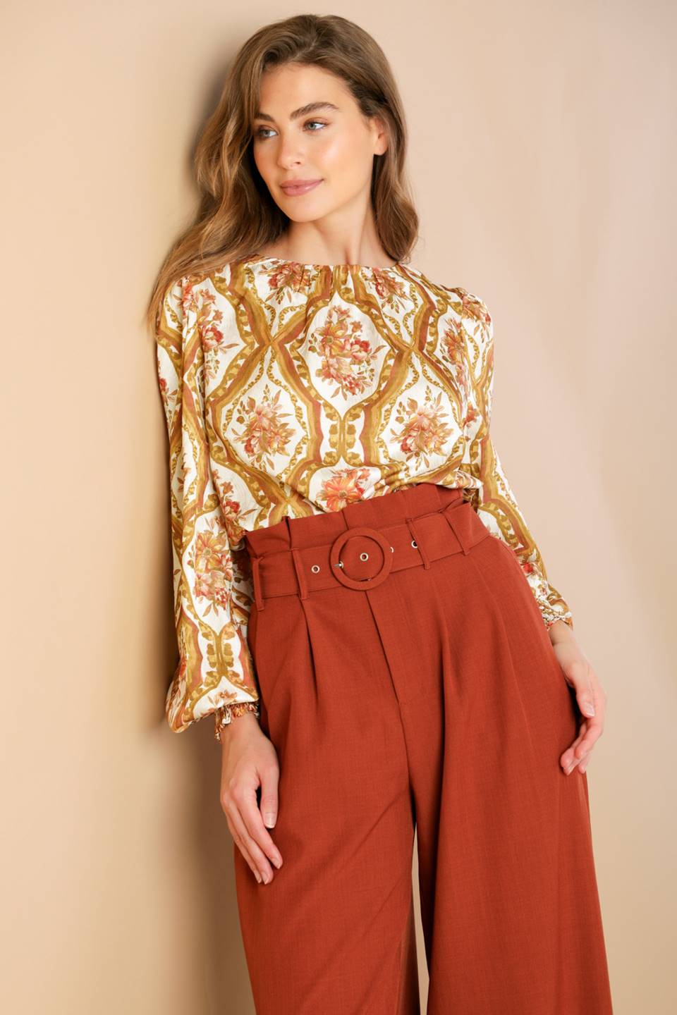 BE BETTER IVORY WOVEN TOP - Concordia Style Boutique