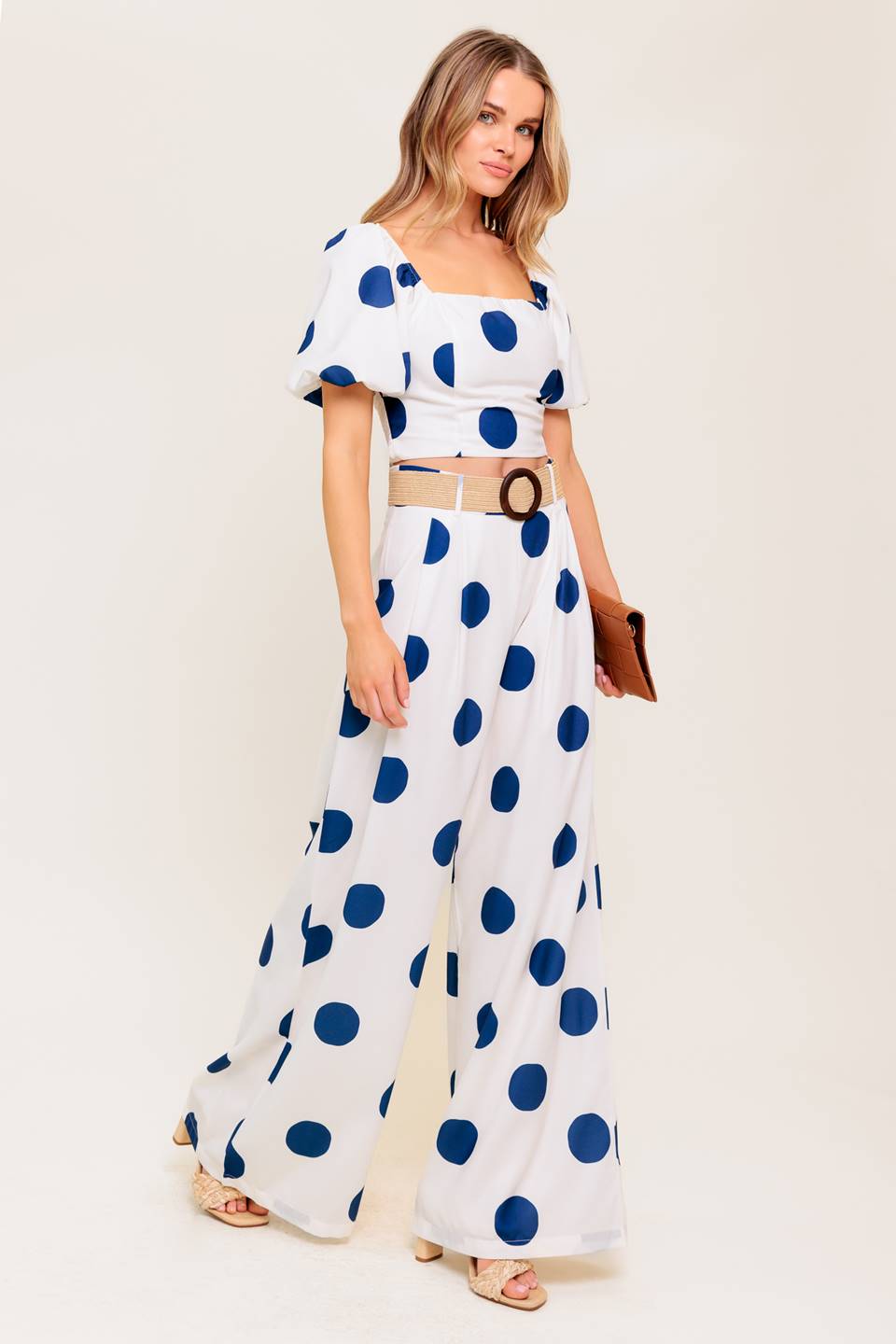 COCONUT KISS  NAVY TOP AND PANT SET