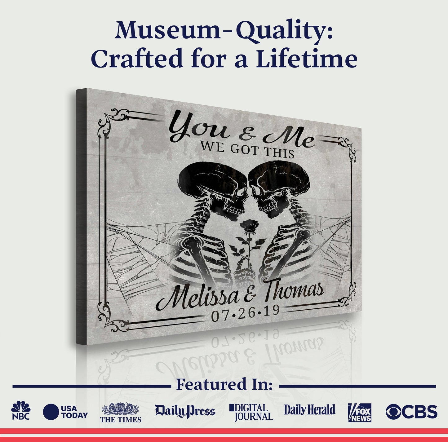 We Got This Skeleton Couple Sign V