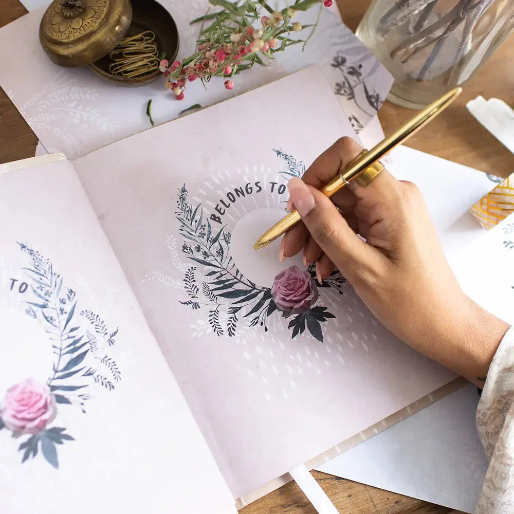 In The Flow Luxury Hardback Notebook Journal - Illustrated Inside - Concordia Style Boutique