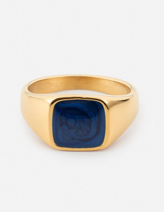Indigo Signet Ring - Concordia Style Boutique