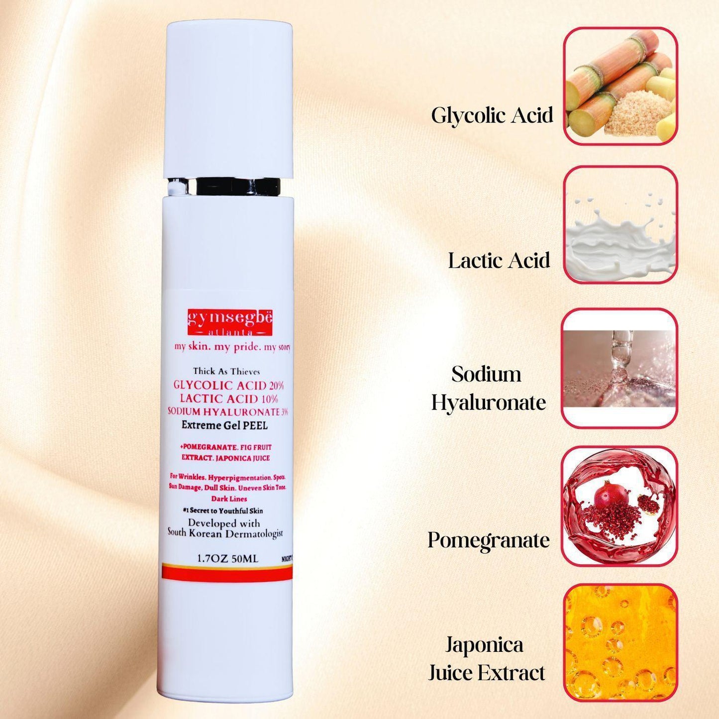 Thick As Thieves Pure Glycolic Acid Lactic Acid Extreme Gel Peel - 50ml - Concordia Style Boutique