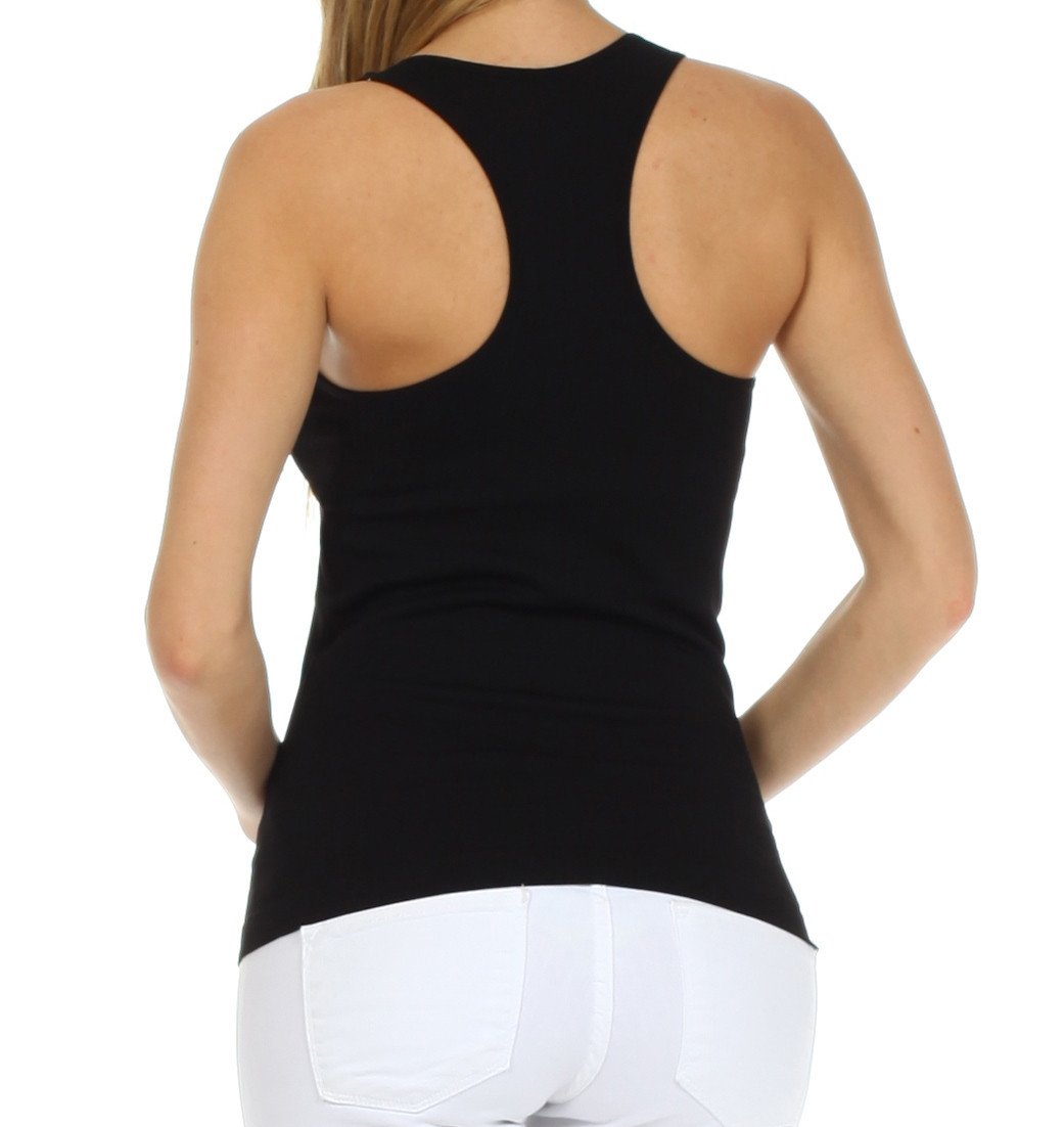 Sakkas Basics Ribbed Racerback Cami Tank Top - Concordia Style Boutique