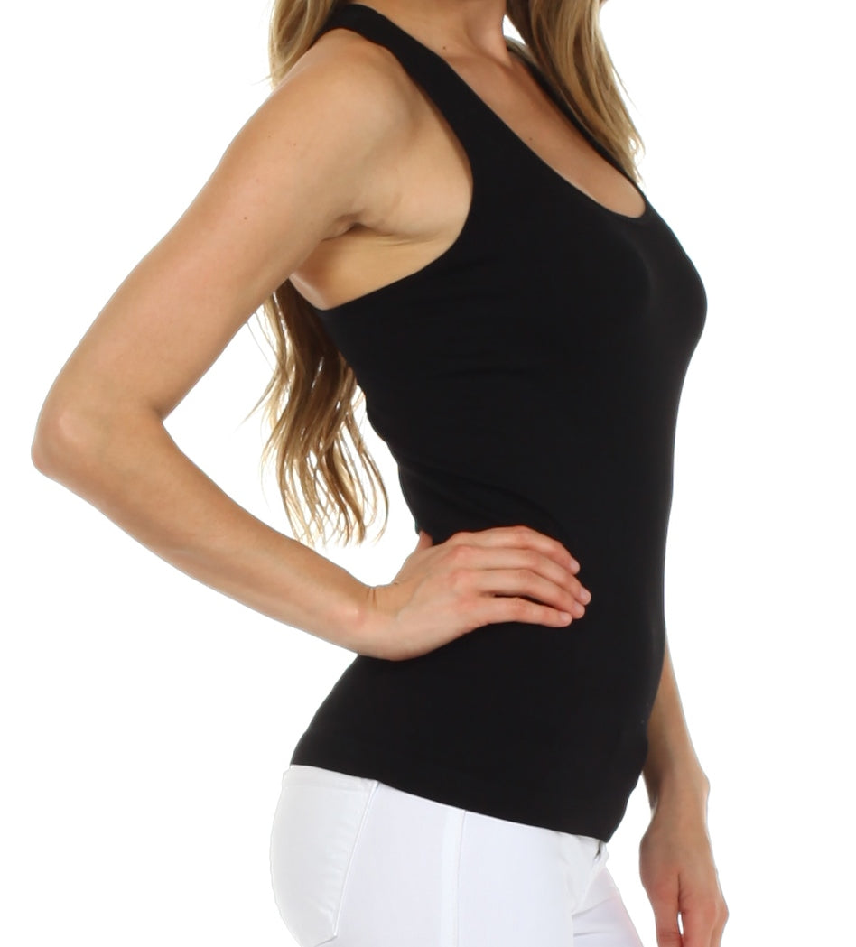 Sakkas Basics Ribbed Racerback Cami Tank Top - Concordia Style Boutique