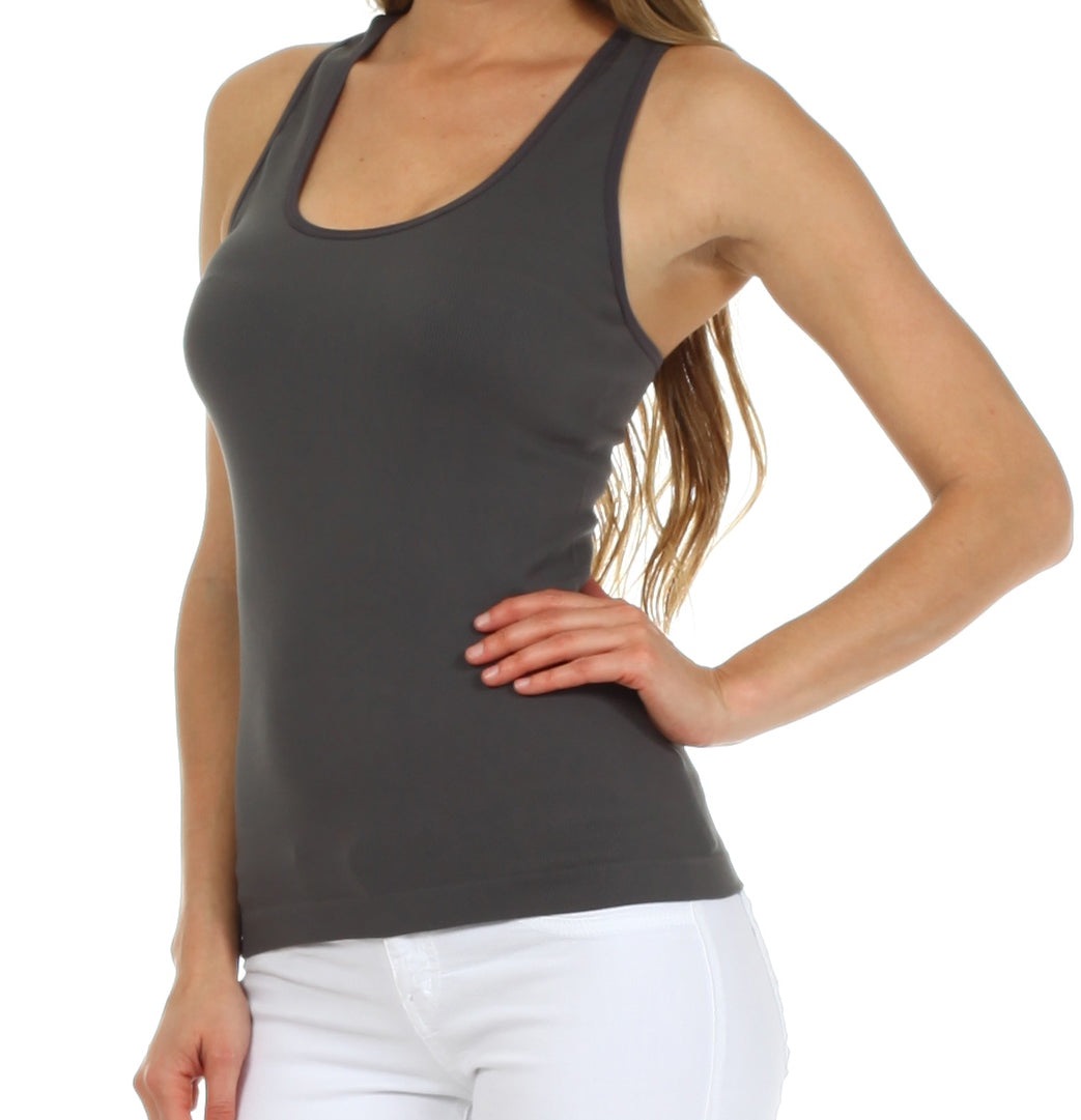 Sakkas Basics Ribbed Racerback Cami Tank Top - Concordia Style Boutique