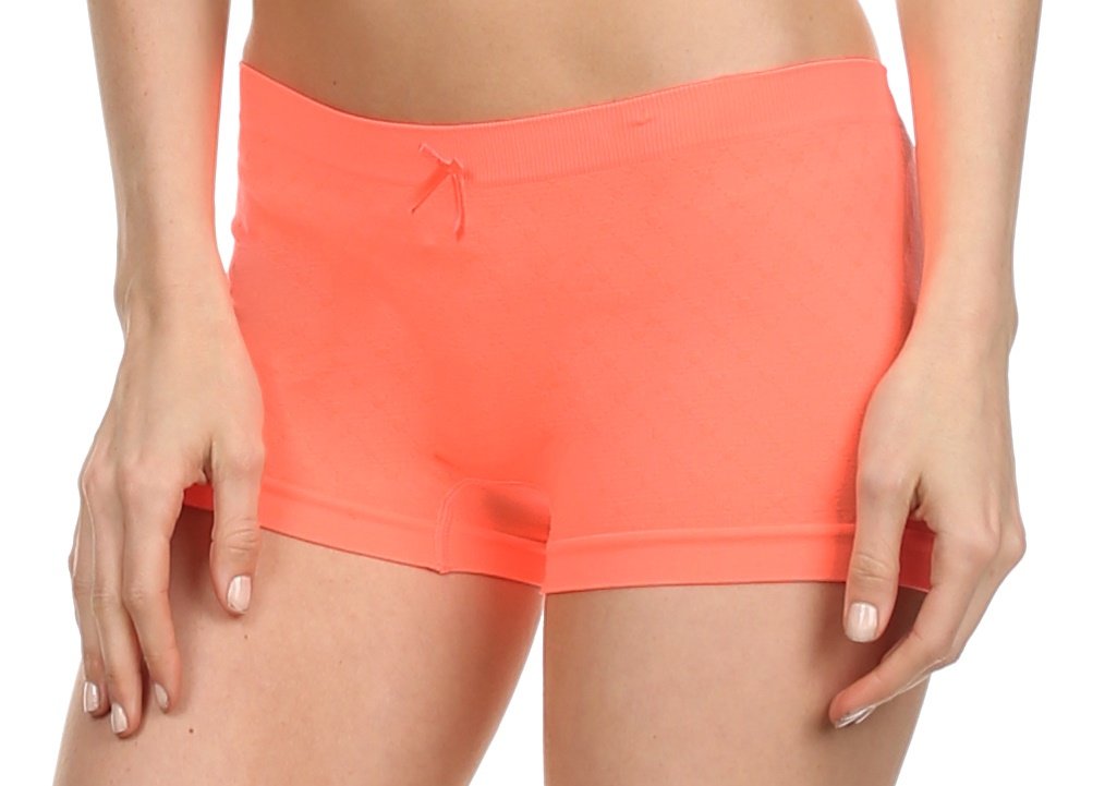 Sakkas Women's Seamless Stretch Boy Short Panties (6 Pack) - Concordia Style Boutique