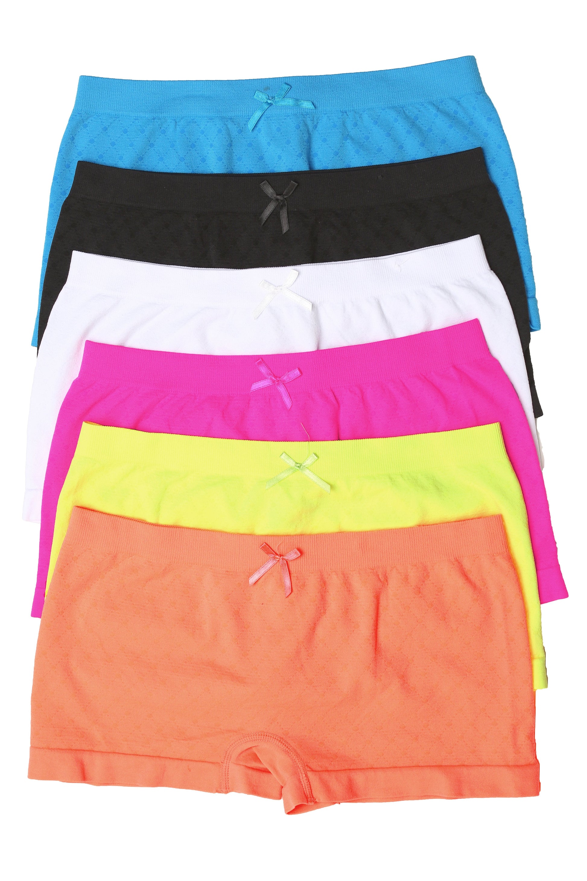 Sakkas Women's Seamless Stretch Boy Short Panties (6 Pack) - Concordia Style Boutique