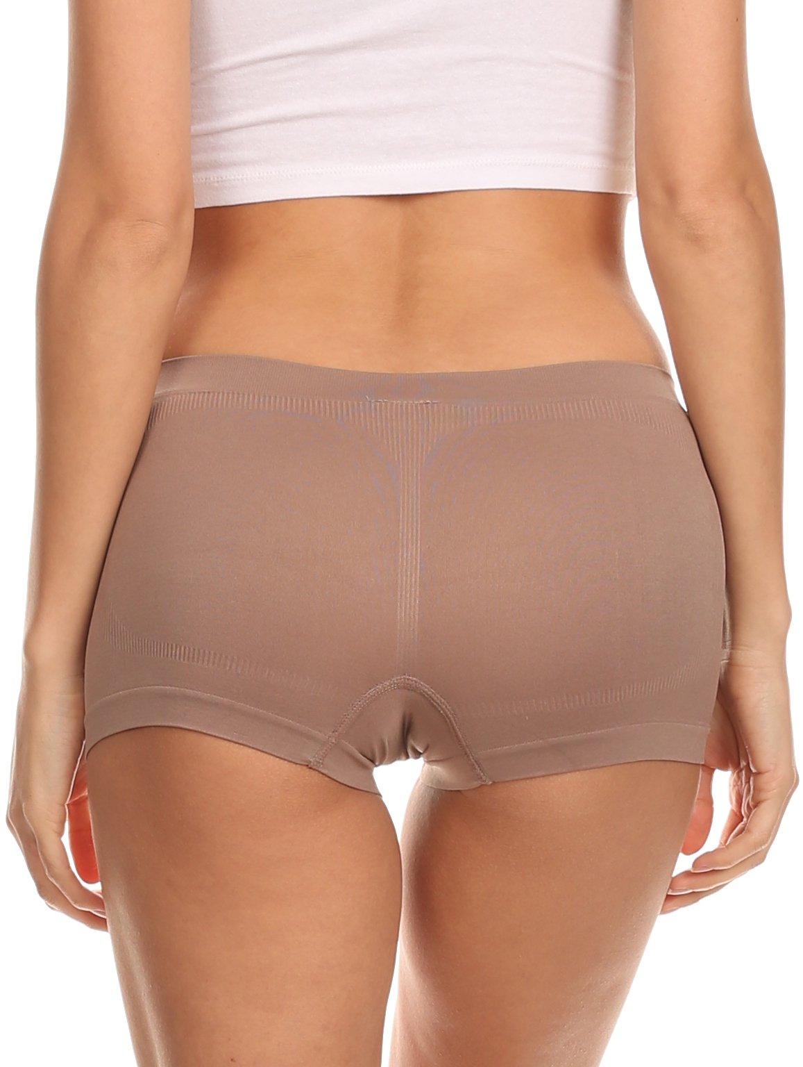 Sakkas Women's Seamless Stretch Boy Short Panties (6 Pack) - Concordia Style Boutique
