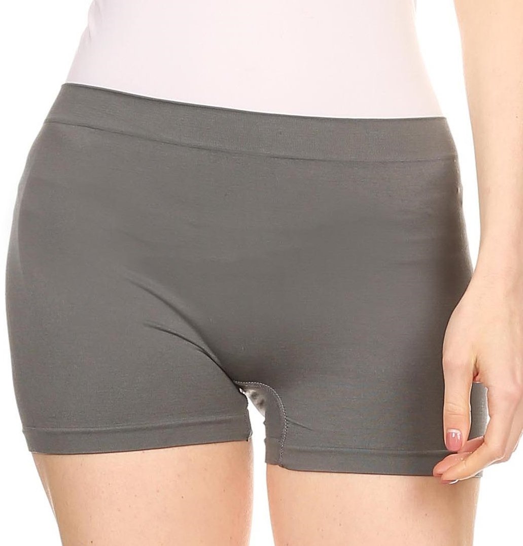 Sakkas Women's Seamless Stretch Boy Short Panties (6 Pack) - Concordia Style Boutique