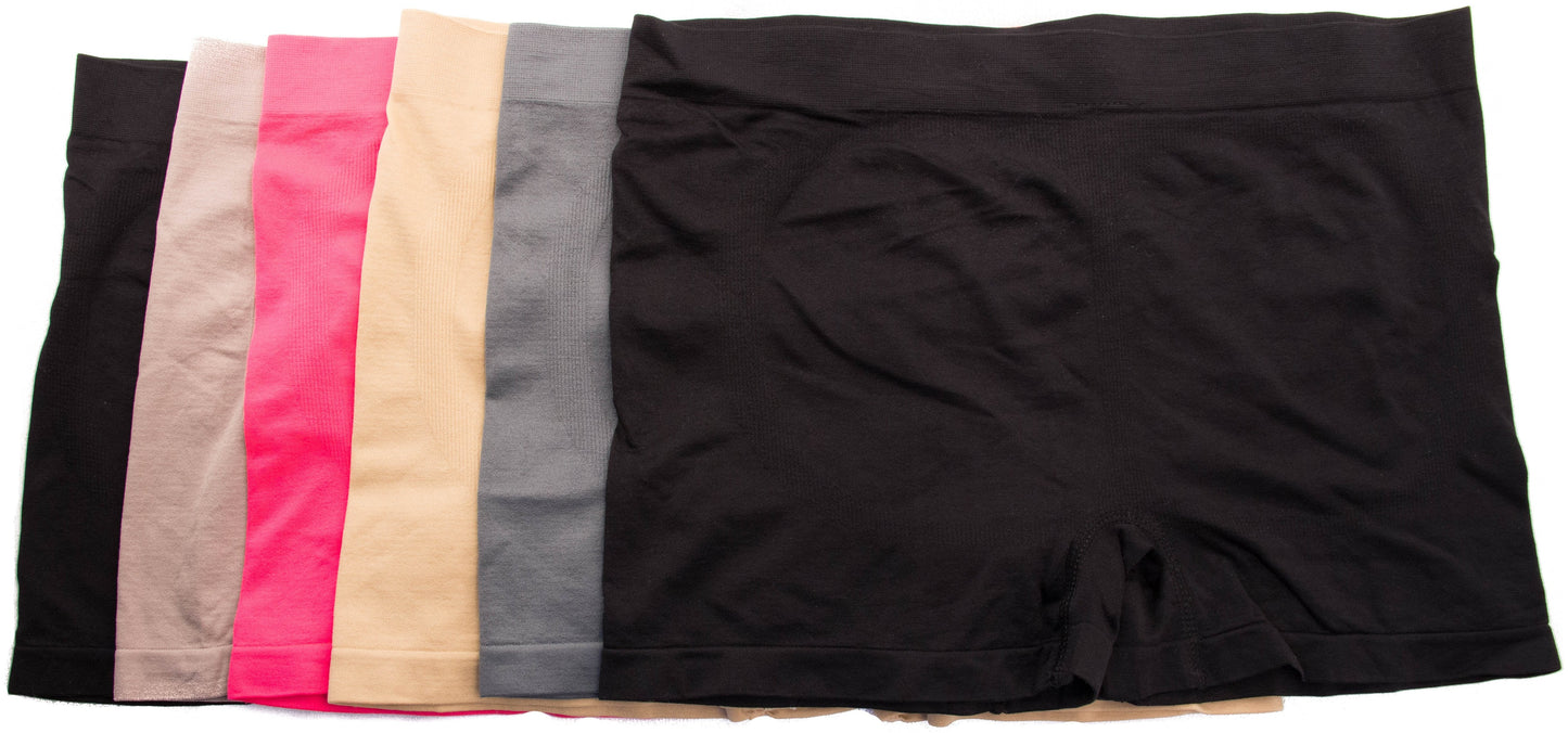 Sakkas Women's Seamless Stretch Boy Short Panties (6 Pack) - Concordia Style Boutique