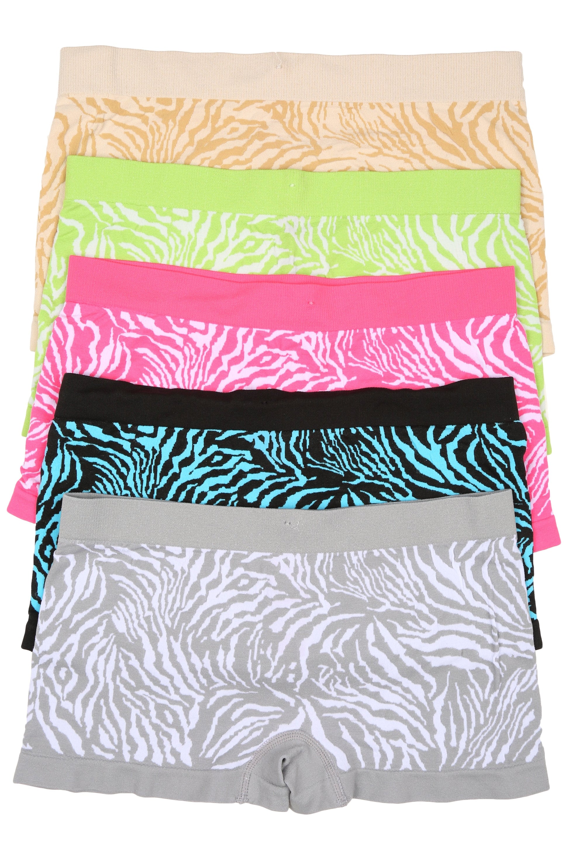Sakkas Women's Seamless Stretch Boy Short Panties (6 Pack) - Concordia Style Boutique