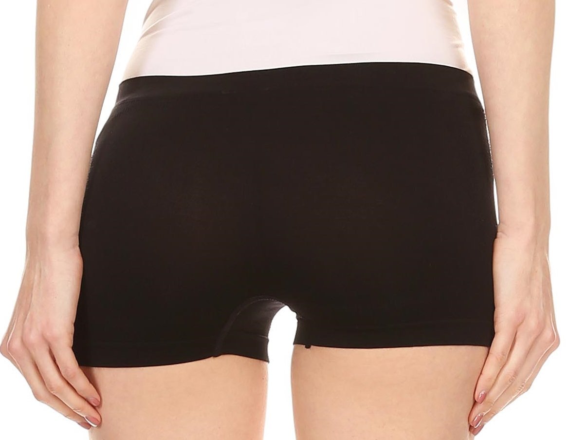 Sakkas Women's Seamless Stretch Boy Short Panties (6 Pack) - Concordia Style Boutique