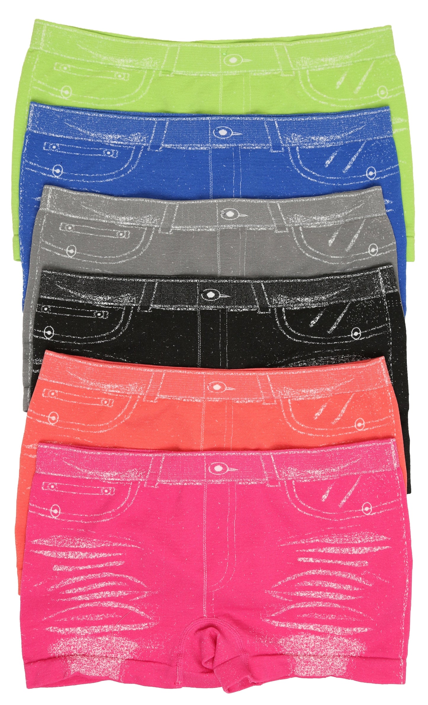 Sakkas Women's Seamless Stretch Boy Short Panties (6 Pack) - Concordia Style Boutique