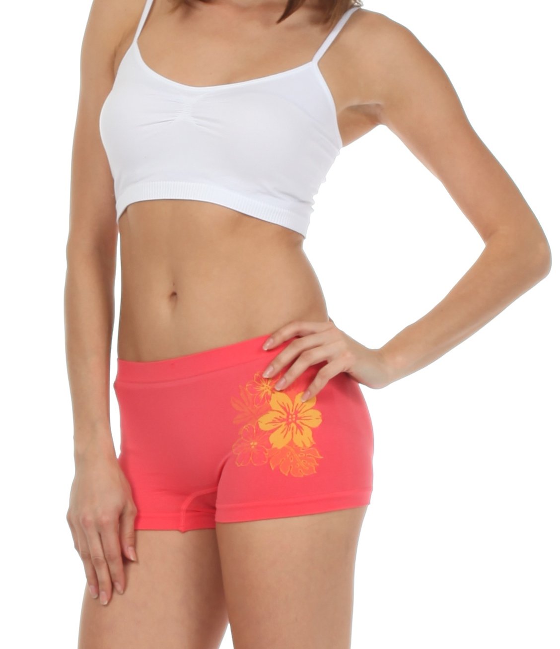 Sakkas Women's Seamless Stretch Boy Short Panties (6 Pack) - Concordia Style Boutique
