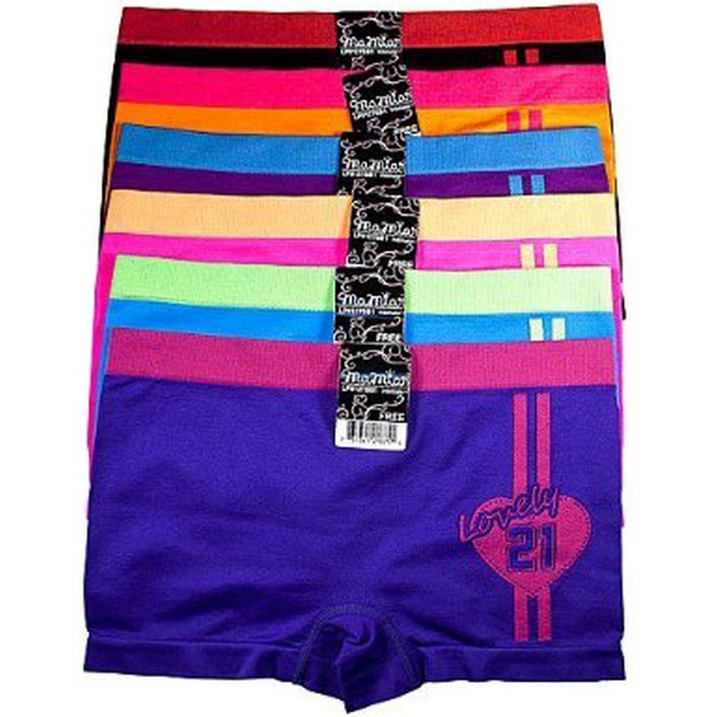 Sakkas Women's Seamless Stretch Boy Short Panties (6 Pack) - Concordia Style Boutique
