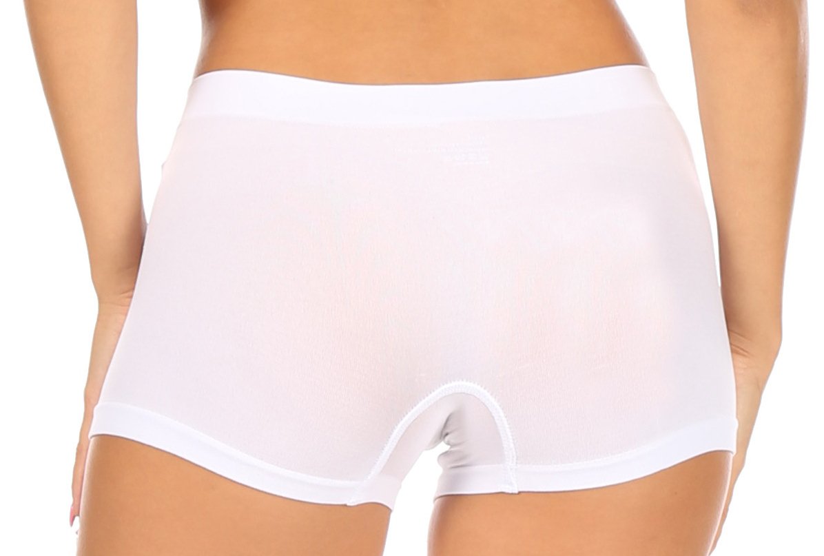 Sakkas Women's Seamless Stretch Boy Short Panties (6 Pack) - Concordia Style Boutique