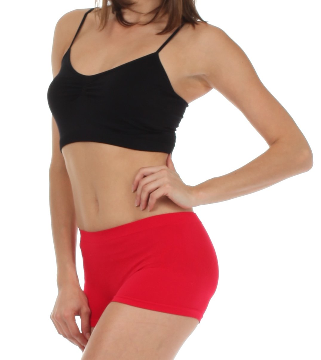 Sakkas Women's Seamless Stretch Boy Short Panties (6 Pack) - Concordia Style Boutique