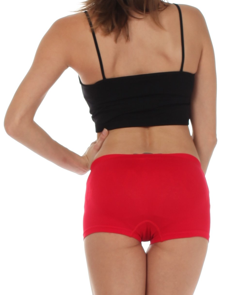 Sakkas Women's Seamless Stretch Boy Short Panties (6 Pack) - Concordia Style Boutique