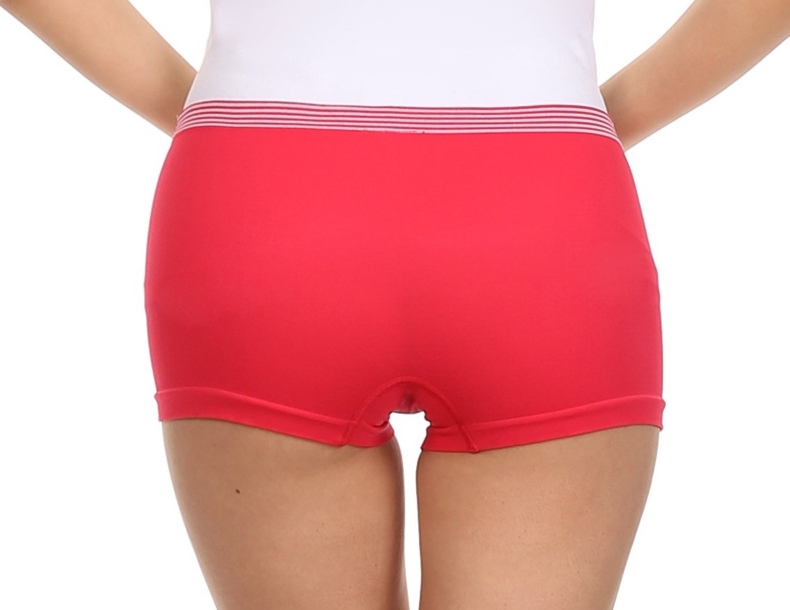 Sakkas Women's Seamless Stretch Boy Short Panties (6 Pack) - Concordia Style Boutique