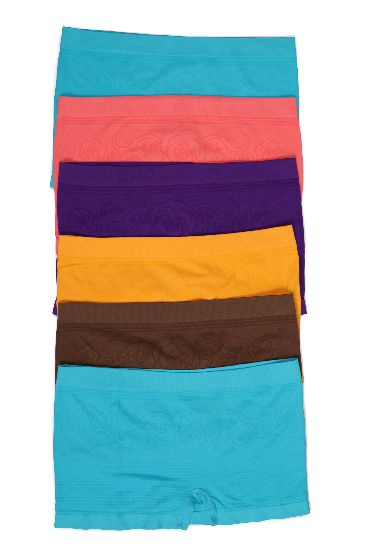 Sakkas Women's Seamless Stretch Boy Short Panties (6 Pack) - Concordia Style Boutique