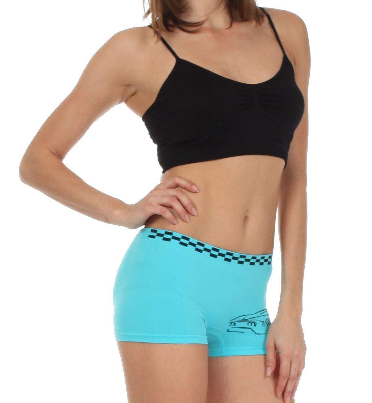 Sakkas Women's Seamless Stretch Boy Short Panties (6 Pack) - Concordia Style Boutique